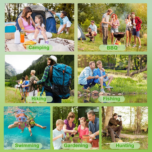 24 Pack Mosquito Repellent Bracelets, Individually Wrapped Repellent Wristbands, DEET Free, Natural and Waterproof Band...