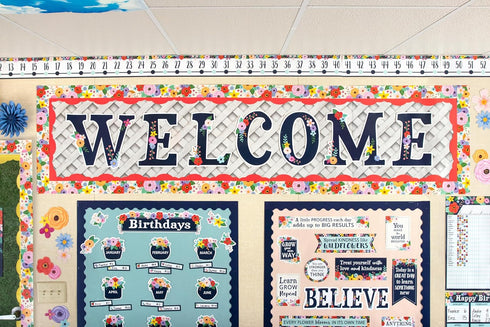 Teacher Created Resources Wildflowers Number Line (-20 to +120) Bulletin Board (TCR6817)...