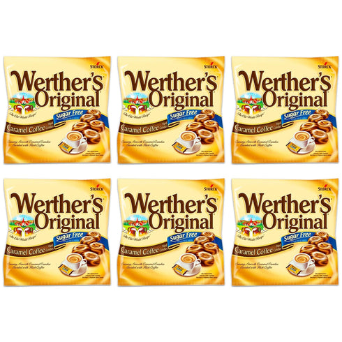 Werther's Original Caramel Coffee Sugar Free Hard Candies, 1.46 oz (Pack of 6)...