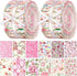 100 Pcs Cotton Fabric Patchwork Quilting Strips 2.56 Inch Precut Patchwork Roll Japanese Style Cotton Fabric Quilting Fabric Strips Craft for DIY ...