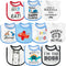 10Pcs Waterproof Baby Bibs Unisex Newborn Babies Food Bibs Baby Keepsake Birthday Gift for Drooling Feeding Eating Teething, 6-12 Months...