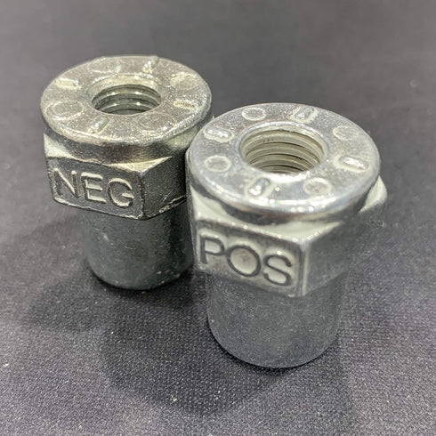 2 Pairs Car Positive Negative Battery Post Terminal Zinc Alloy Battery Adapters, 3/8 Female Thread...