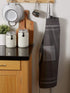 DII French Stripe, Kitchen Collection, Chef Apron, Chambray Gray...