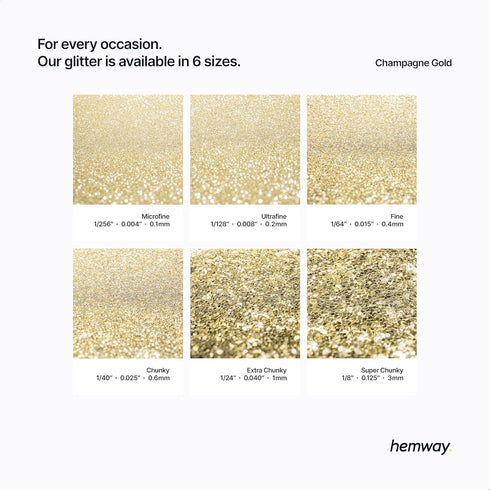 Hemway Craft Glitter 100g / 3.5oz Glitter Flakes for Arts Crafts Tumblers Resin Epoxy Scrapbook Glass Schools Paper Halloween Decorations - Ultraf...