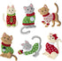Bucilla Felt Applique 6 Piece Ornament Making Kit, Cats in Ugly Sweaters, Perfect for DIY Arts and Crafts, 89381E......