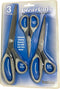 Office Scissors Pack Craft Sissors - Best Titanium Scissors - Sharp Scissors, Sewing Siccors, Multi Pack Set of 3, Soft Handle, Utility Household ...
