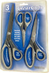 Office Scissors Pack Craft Sissors - Best Titanium Scissors - Sharp Scissors, Sewing Siccors, Multi Pack Set of 3, Soft Handle, Utility Household ...