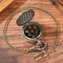 Mini DND Dice Set Steampunk Dragon Bronze Pocket Watch Shell Case, 7pcs Polyhedral Metal D&D Dice Set, DND Gifts with Gift Box for Men Player, Rol...