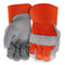 Boss Men's Guard Heavy Duty Work Gloves with Double Leather Cowhide Palm, Abrasion Resistant, High Durability, Canvas Backing, Extended Safety Cuf...