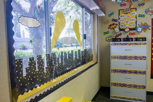 Teacher Created Resources Superhero Cityscape Bulletin Board (TCR5693)...