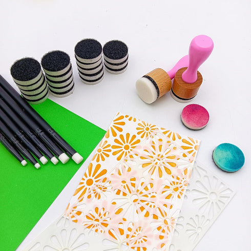 Alinacutle 22PC Ink Blend Foam Tool Paper Crafting Blending Brush for Card Making Art Blending Tool for Crafts Drawing Blending Tools+6 Mini Brush...