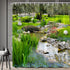 70x70 in Garden Landscape Shower Curtain Spring Summer Nature Plants Multicolour Flower Greenery Country Landscape Rustic Flower Bathroom Decor Po...