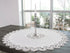 Linens, Art and Things European White Lace on Ivory Table Topper, Small Tablecloth (33 Inch Round)...