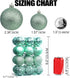 Lulu Home Christmas Ball Ornaments, 24 Ct 2.36" Pre-Strung Hanging Ornament Decorations, Xmas Shatterproof Plastic Balls for Holiday Party Wreath ...