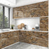 Brown Marble Contact Paper for Countertops Peel and Stick Wallpaper for Kitchen Cabinets Glossy Granite Counter Top Self Adhesive Marble Wall Pape...
