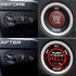 Push Start Button Cover for Dodge Challenger Charger Durango Ram 2015-2024, Engine Start Ignition Kit Cover Badge-Push to Release Hell Stylish Des...
