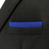 S&W SHLAX&WING Pocket Squares for Men Royal Blue Solid Color for Mens Suits...