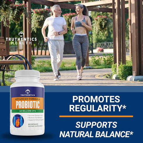 Probiotic 40 Billion CFUs with Prebiotics - Probiotics with Lactobacillus and Bifidobacterium Probiotic for Men & Women for Digestive Health - Mad...