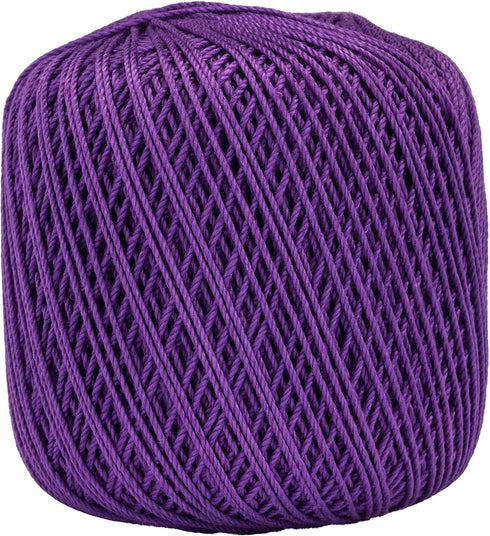 Coats Crochet 182-531 Aunt Lydia's Fashion Crochet, Cotton Size 3, Purple...