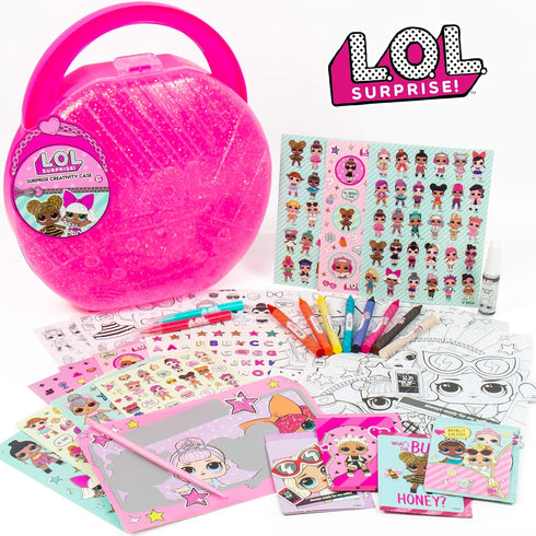 L.O.L. Surprise! Creativity Case by Horizon Group USA,Create, Play & Store,DIY Activity Case Including Paper Dolls,Coloring Pages,Makers,Crayons,G...