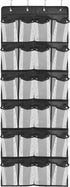 Over the Door Hanging Shoe Organizer with 24 Large Mesh Pockets - Shoes Holder/Black...