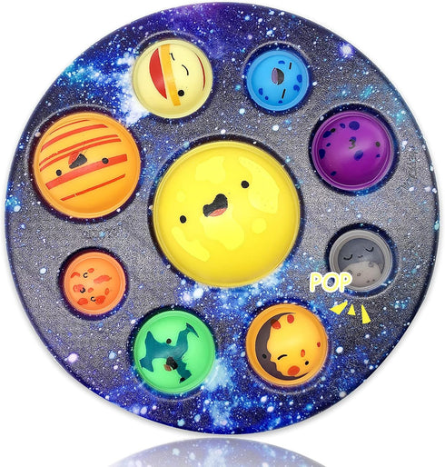 Eight Planet Cave Bubble Push Sensory Fidget Toy, Galaxy Cave Digits Fidget Toys, Autistic Adults Simple Sensory Anxiety Relief Big Cave, Bubble E...