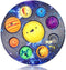 Eight Planet Cave Bubble Push Sensory Fidget Toy, Galaxy Cave Digits Fidget Toys, Autistic Adults Simple Sensory Anxiety Relief Big Cave, Bubble E...