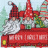 Dimensions Red Truck and Holiday Gnomes Christmas Counted Cross Stitch Kit, 6" D, 14 Cnt. Light Blue Aida 6 Piece...
