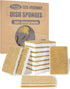 Biodegradable Natural Kitchen Sponge 12Pack, Compostable Cellulose and Coconut Walnut Scrubber Sponge...