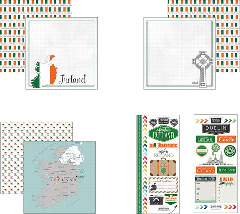 Scrapbook Customs Ireland Adventure Scrapbook Kit...
