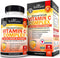 Vitamin C Complex Supplement - Vitamin C 1000mg Capsules with Rose HIPS Zinc and Citrus Bioflavonoids (60 Day Supply) - Supports Immune Health, Ce...