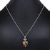 TISHAVI 5.45Cts Natural Round Shaped Semi Precious Gemstone Pendant Necklace For Women With 18Inch Chain, Sterling Silver Birthstone Pendant Neckl...