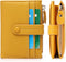 Small Wallet for Women,Leather RFID Blocking Wallets,Bifold Ladies Wallets Card Holder Zipper Coin Pocket with ID Window Yellow...