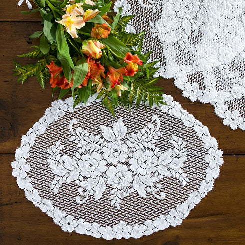 Heritage Lace Victorian Rose 13x20 White Placemat (Set of 4)...