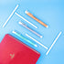 Retractable Click Pocket White Latex-Free Eraser for Pencil Writing, Portable Pen-Style Pencil Erasers, Premium Rubber Stick Eraser with 3 Assorte...