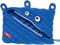 ZIPIT Monster Pencil Pouch for Boys | 3-Ring Binder Pencil Case | Large Capacity Pen Case for School (Blue)...