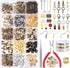 Rustark 1616Pcs Jewelry Making Supplies Kit with Jewelry Pliers, Jewelry Wires, 2 Styles Crystal Glass Beads, Jewelry Findings, Jewelry Repair Too...