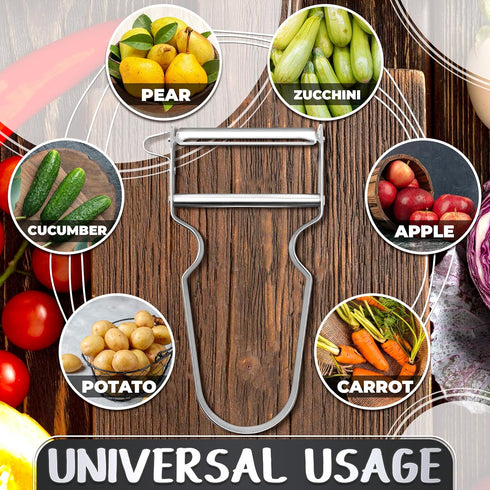Vegetable Peeler – Multifunctional Stainless Steel Potato Peeler, Durable & Corrosion Resistant, Ergonomic Handle for Easy Use, Potato Peelers for...
