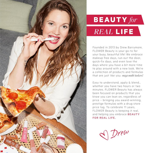 FLOWER BEAUTY By Drew Barrymore Get Real Serum Concealer - Brightens Skin + Blurs Blemishes - Hydrating Serum- Medium Honey...