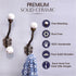 IndianShelf 2 Packs Decorative Coat Hooks Unique Wall Hooks Kids Iron Coat Rack Wall Mounted White Towel Holder Simple Hangers...