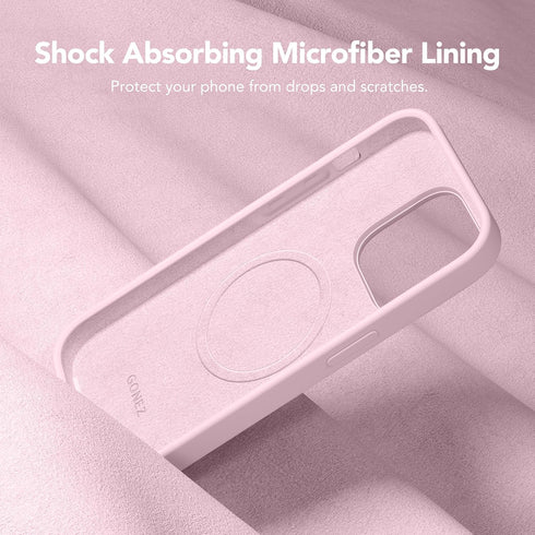 GONEZ for iPhone 14 Pro Case, Compatible with Magsafe, with 2X Screen Protector + 2X Camera Lens Protector, Soft Anti-Scratch Microfiber Lining, S...