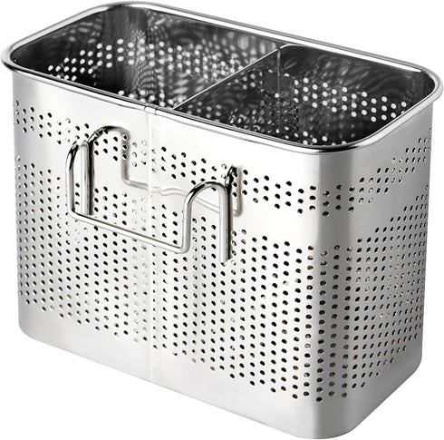 Stainless Steel Cutlery Utensil Holder (Medium Square) Chopsticks Holder for Dishwasher...