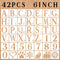Letter Stencils 6 inch, 42PCS Scrabble Stencils for Painting on Wood Wall Home Decor Craft Projects Canvas Fabric, Numbers Symbol Alphabet Stencil...