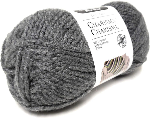 Loops and Threads Charisma Yarn 1 Ball Charcoal 3.5 ounces......