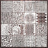 Cubist Stencils for Crafts Reusable 6 X 6 Inch Texture Mixed Media Burlap Art Painting on Wood Wall Canvas Brick Layered Pattern Paint Art Stencil...
