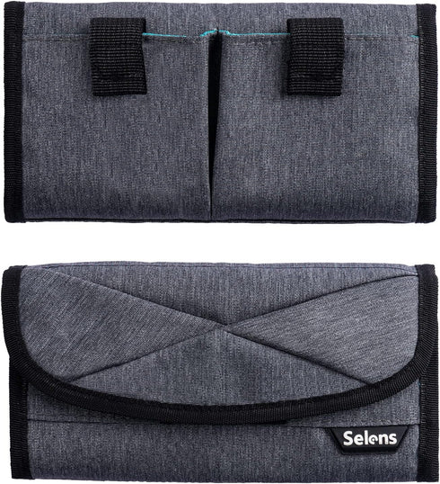 Selens Camera Battery Bag/Case/Pouch/Holder (4 Pocket) DSLR Battery SD Card wallet for NP-FZ100, LP-E6,AA Battery,LP-E8,LP-E10,LP-E12 Battery,EN-E...