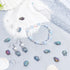 SUNNYCLUE 1 Box Fish Glass Beads Electroplated Glass Fish Beads for Jewelry Making Beading Bracelet Kit Summer Ocean Mermaid Bead Elastic Crystal ...