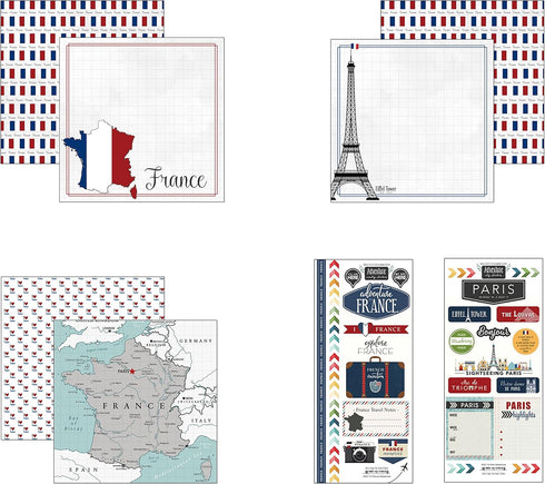 Scrapbook Customs France Adventure Scrapbook Kit...