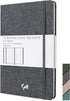 JUMPING FOX DESIGN Linen Fabric Premium A5 Hardcover Lined Notebook Journal, Medium 5.6 x 8.4 inches, 100gsm Quality Paper, Numbered Pages, Inner ...