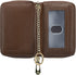 imeetu RFID Credit Card Wallet, Genuine Leather Zipper Card Case Holder with Removable Keychain(Brown)...